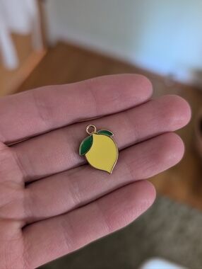 Lemon Enamel Charm